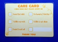 Load image into Gallery viewer, Care Cards - For people with mobility and speech limitations
