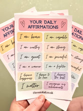 Load image into Gallery viewer, Glossy Affirmation Sticker Sheet
