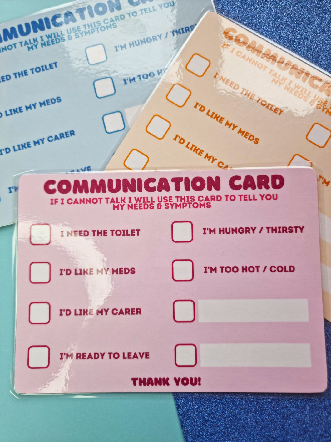 Hospital Communication Cards