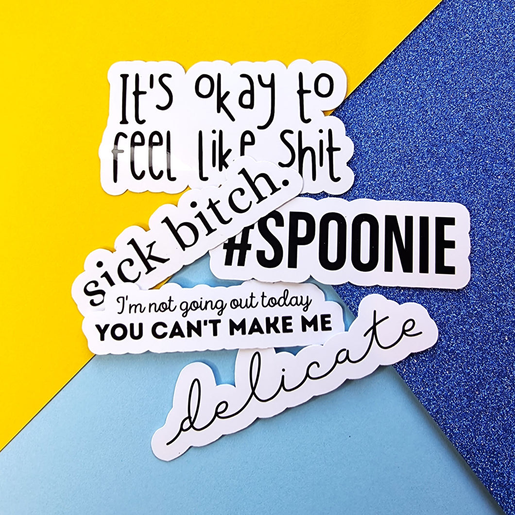 Spoonie 5 Sticker Bundle