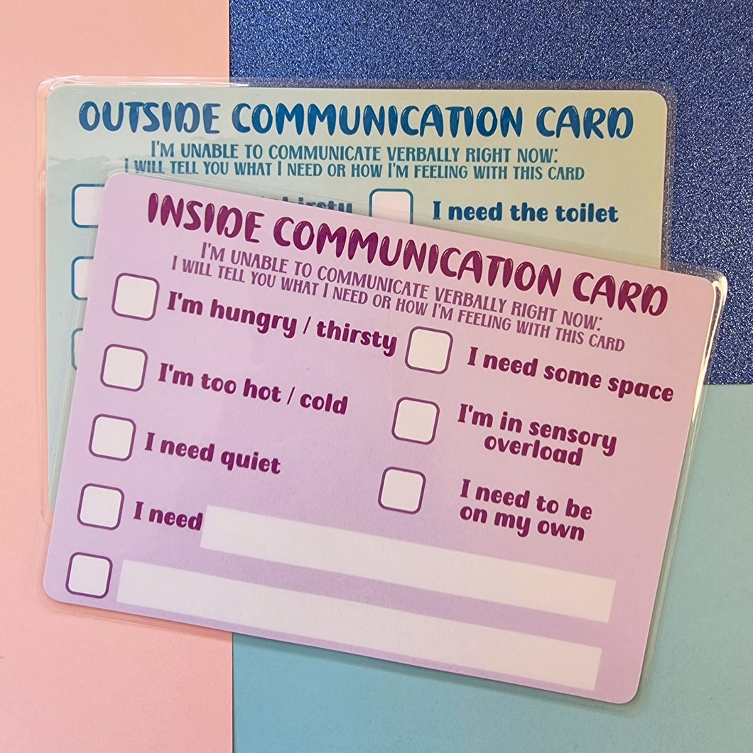 Autistic Communication Card