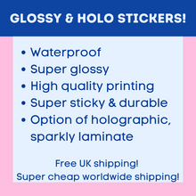Load image into Gallery viewer, I Am Frying My Best - Glossy and Sparkly Stickers
