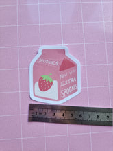 Load image into Gallery viewer, Spoonies Strawberry Milk Carton Sticker
