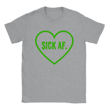 Load image into Gallery viewer, Sick AF. Green Spoonie T-shirt

