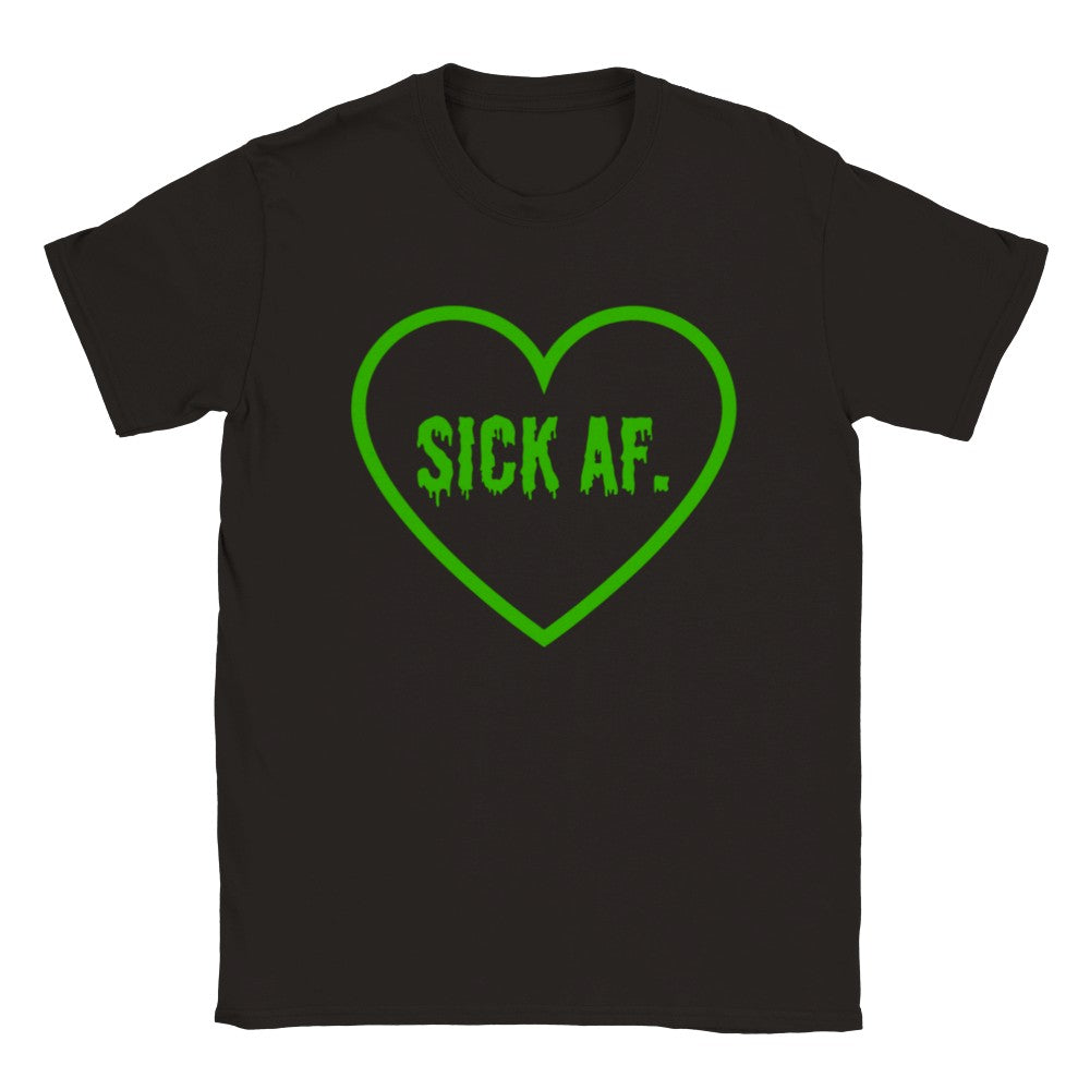 Sick AF. Green Spoonie T-shirt