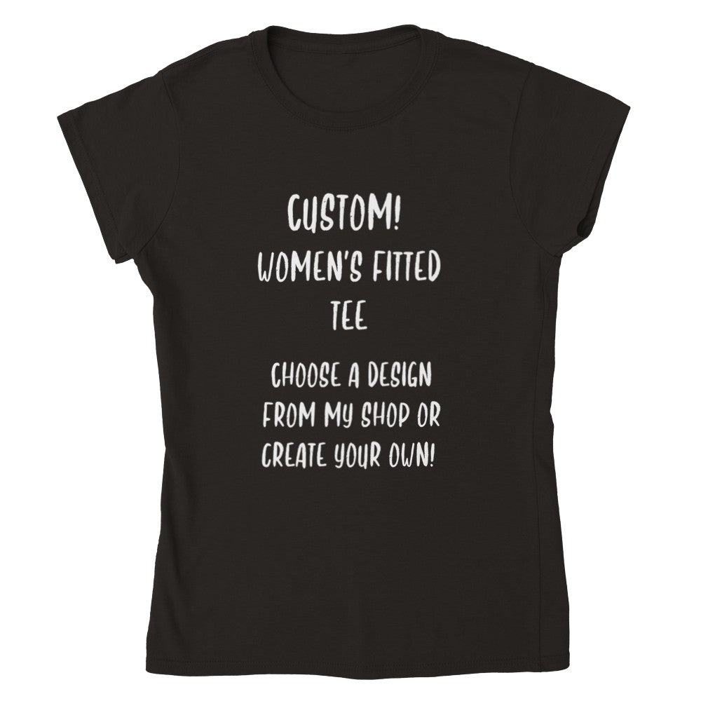Custom orders - Fitted Women's Crewneck T-shirt