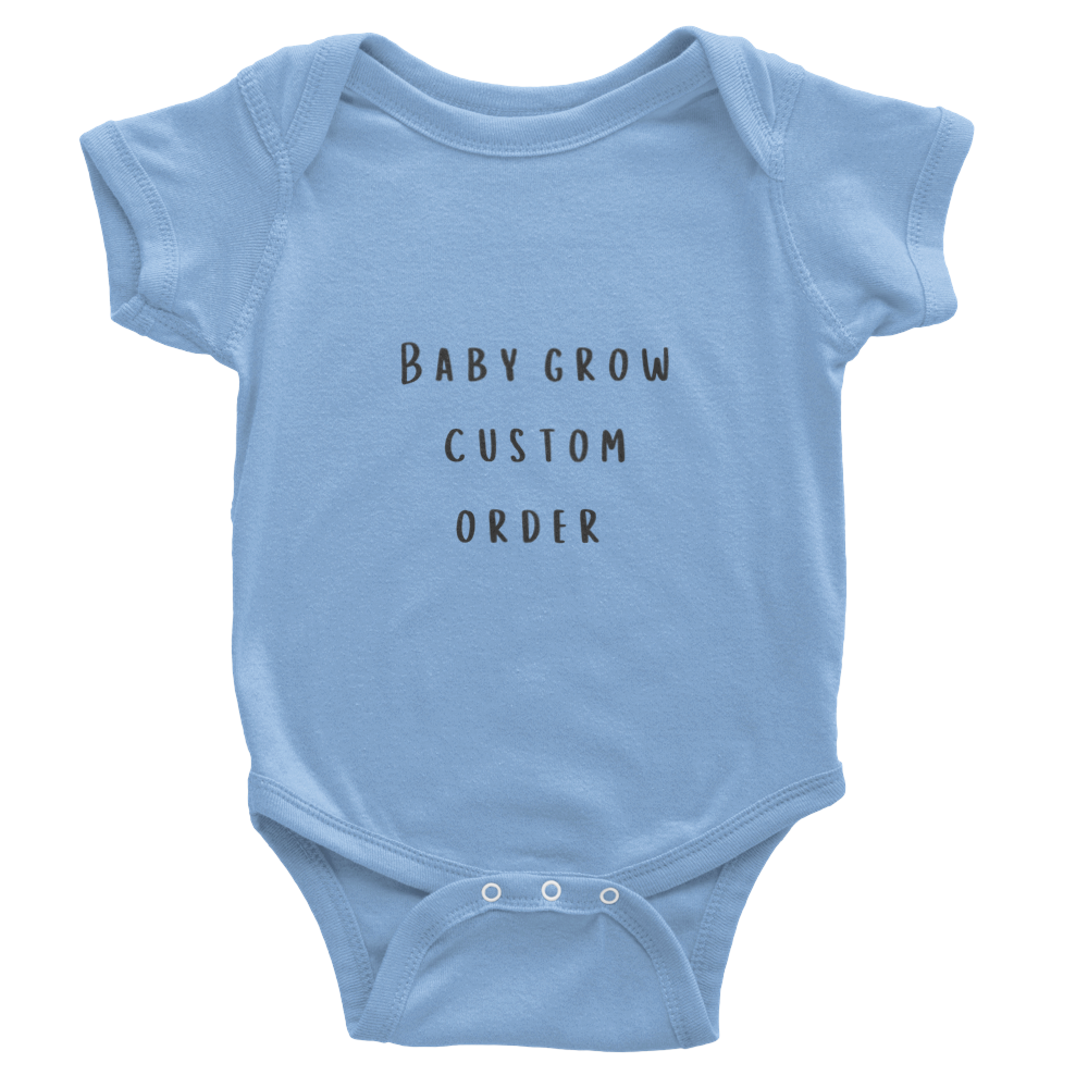 Custom Order - Baby grow/onesie Long Sleeved